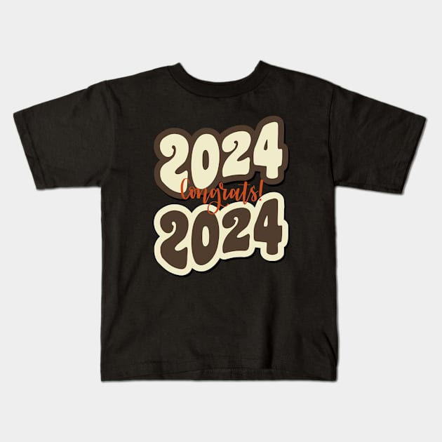 Congratulations! 2024 Kids T-Shirt by pokymike